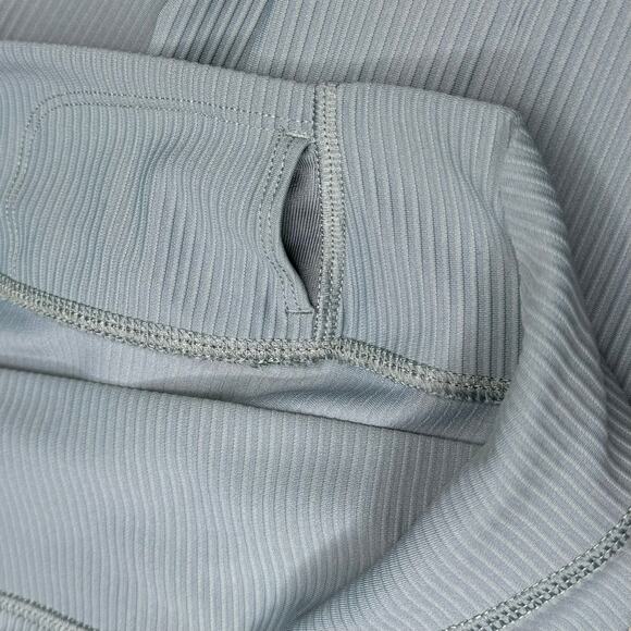 Old Navy High Waisted PowerSoft Rib-Knit Split Flare Leggings Ocean Flare MP - Picture 7 of 10